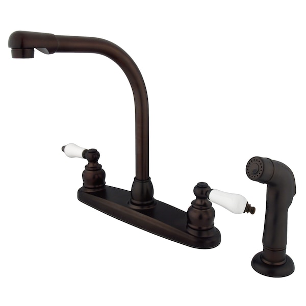 Victorian Centerset Kitchen Faucet, Oil Rubbed Bronze